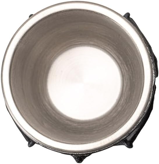 Pacific Giftware Wine Goblet 7oz Stainless Steel Skull Chalice for Halloween Decor Gothic Party Cup Gift for Halloween Lovers (Standard, Vampire Bat Goblet)