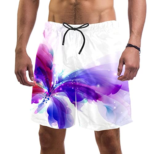 Maillots de Bain Hommes Papillon JDEZ Short de Bain Séchage Rapide