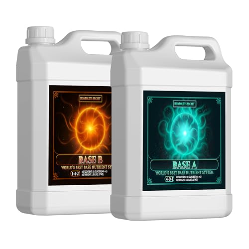 Humboldts Secret Base A & B Liquid Hydroponic Fertilizer | Complete Hydroponic Nutrients for Indoor...