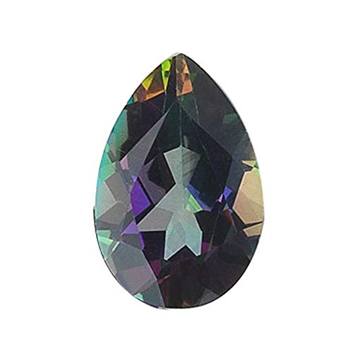 Instagem 1.43-1.67 Cts Of Aa 9X6 Mm Pear Loose Mystic Green Topaz (1 Pc) Gemstone #TOP6