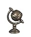 Melody Jane Dollhouse Small Antique Brass World Globe Miniature Study Ornament