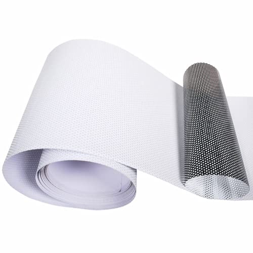 Vinilo negro perforado para privacidad en ventanas 12x78 pulg miniatura 5