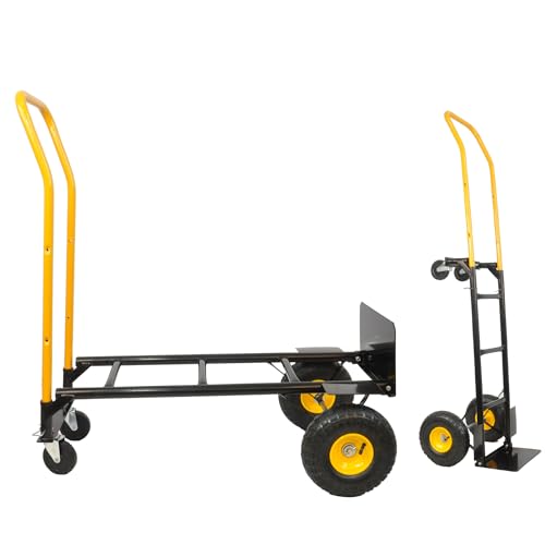 Carretilla de mano robusta 330 lb con neumáticos inflables miniatura 1