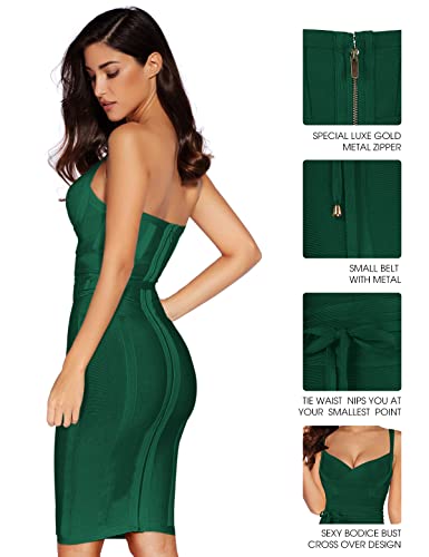 Image of meilun Womens Rayon Belt Detail Bandage Bodycon Party Dress