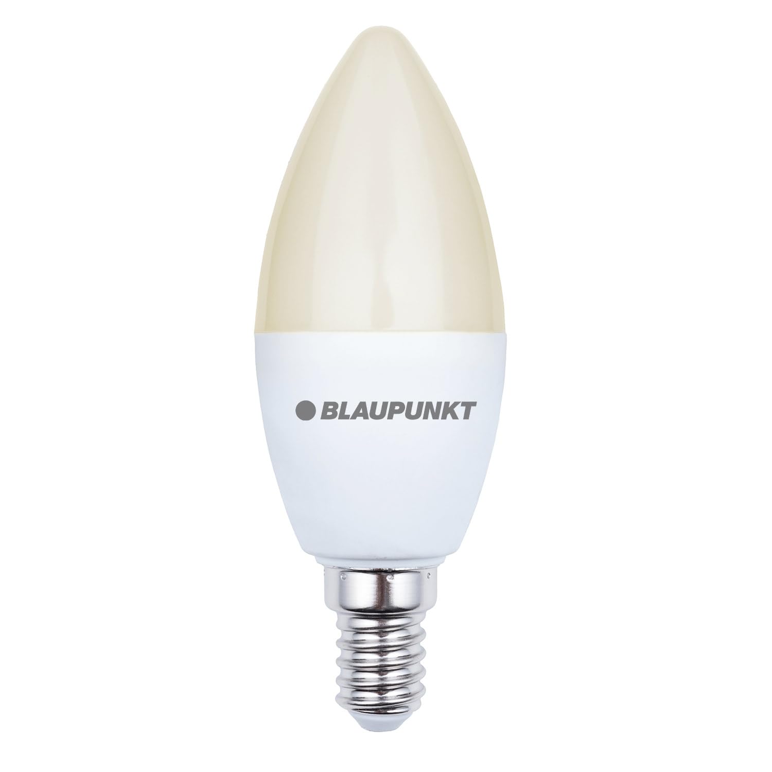 Blaupunkt LED E14 Light Bulb - Candle - Room Lighting - 7W - Small Edison Screw - Equivalent Of 50W - Frosted - Warm White 2700K - 595 Lumens - Energy And Cost Saving Light - Chandelier - Single Pack