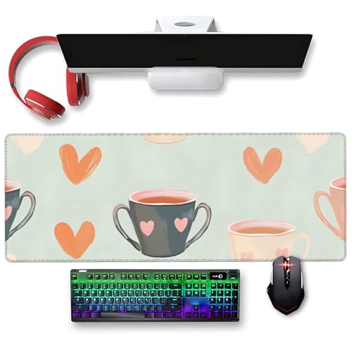 Grand tapis de souris antidérapant pour protéger le bureau et stabiliser le clavier