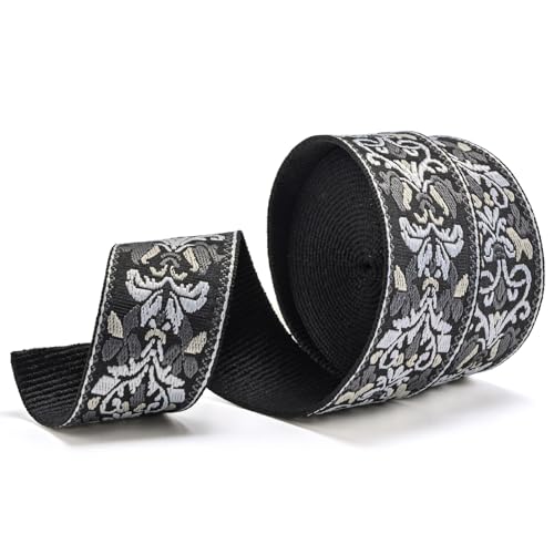 Image of SHEING Cotton Webbing 1.5 inch 2 inch - Polycotton Webbing, 5 Yards Heavy Webbing Straps for Arts and Crafts, Purse Strap, Camera Strap, Guitar Strap, Luggage, Slings