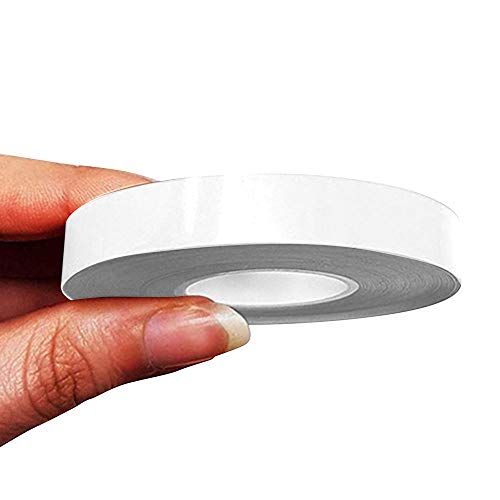4R Quattroerre.it 10494 Franjas Trim Tiras Adhesivas para Coche, Blanco, 10 mm x 10 MT