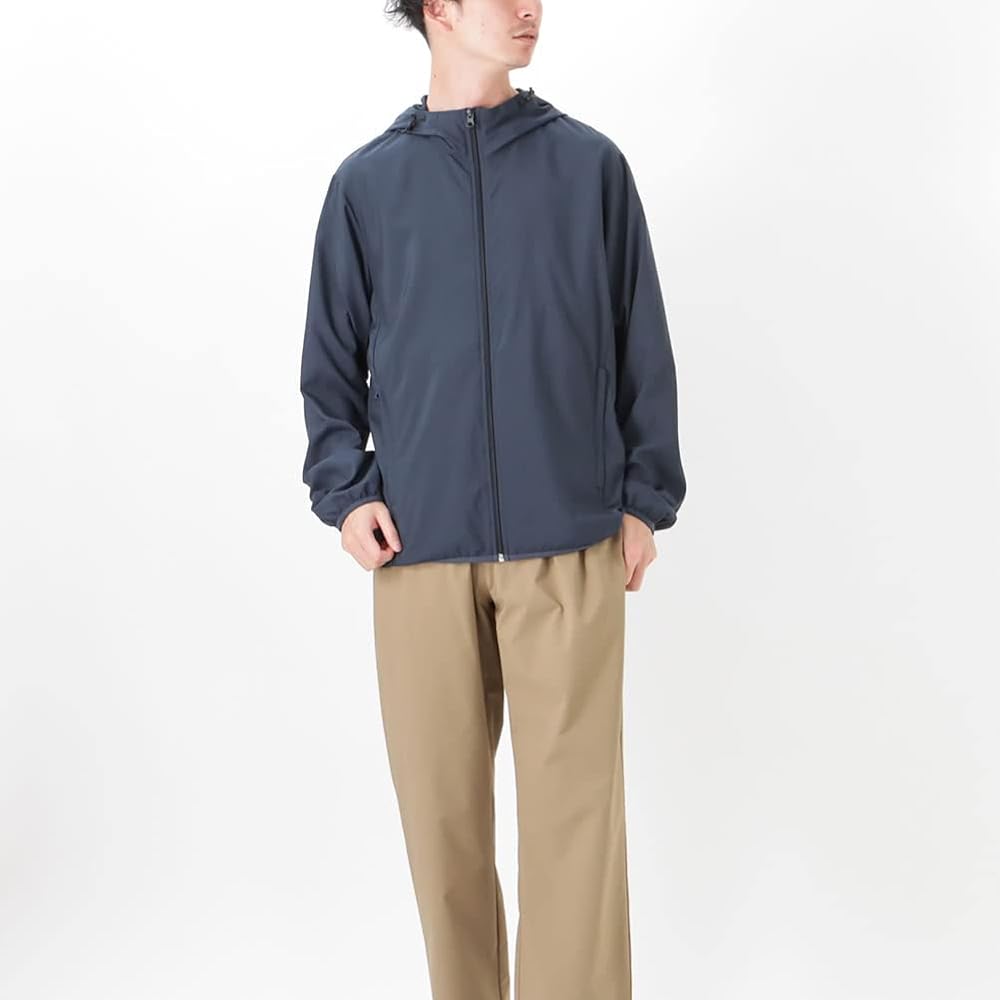 Amazon | [NAVY] ネイビー マウンテンパーカー メンズ 軽量 UV