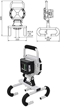 BAT-HRE20SMC 20W LEDライト　日動　未使用　マルチ Amazon.co.jp: 日動工業 チャージライトマルチ BAT-HRE20SMC
