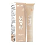 EEZYSUN BARE Tinted Sunscreen for Face SPF 50 - Non-Greasy, Weightless, Water-Resistant, Vegan & Reef-Safe Tinted Moisturizer with SPF, Hyaluronic Acid, Jojoba Oil - All Skin Types, 1.69 fl oz - Light