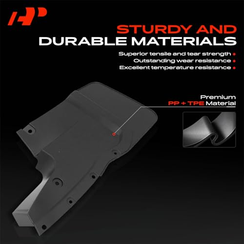 Image of A-Premium Mud Flaps Compatible with Lexus GX460 2014-2021, No Drilling Required Mud Guards with Hardware Accessories, Set of 2 Rear Side