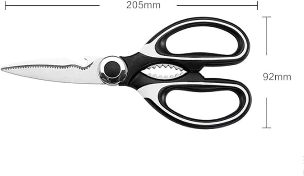 Multi-functional Kitchen Scissors, Suitable For Chicken, Meat, Herbs And Vegetables, Walnut Opener, Bottle, And Food