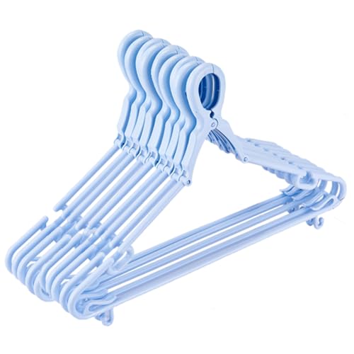 BEAHING Perchas de plástico 5 Piezas a Prueba de Viento Antideslizantes con Cierre de Gancho Estante Multifuncional para Colgar Ropa para Chaquetas Camisas Bufandas Corbata Pantalones