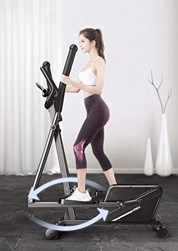 Image of Elliptical Machine Magnetic Control Cross Trainers Space Walker Machine Gym Household Portable Quiet Fitness Equipment for Men /Women