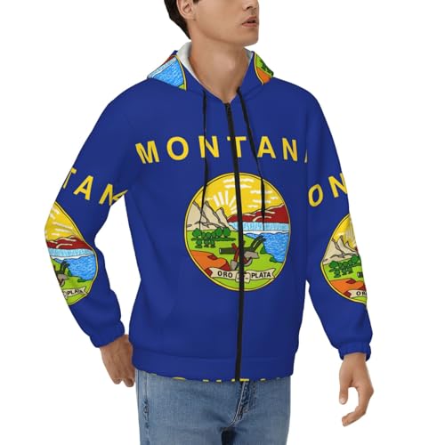 Veste à capuche thermique Montana pour homme veste ample zippée