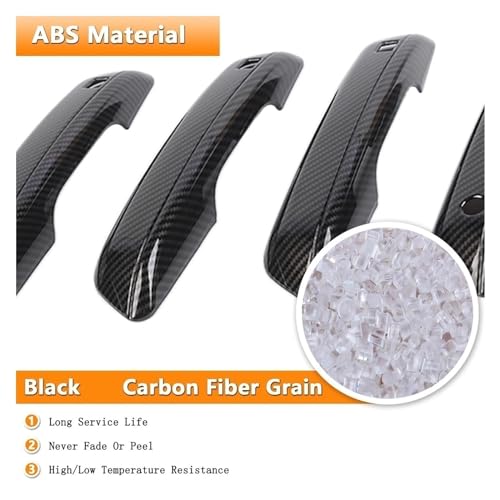 Cubiertas de manija ABS con entrada inteligente para Stepwgn RP3 RP5 de carbono 2