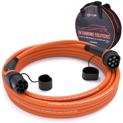 Teutschtech 22kW Typ 2 Ladekabel 15m Orange