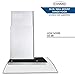 COSMO COS-668AS900 36 in. Vista Collection 380 CFM Ducted Wall Mount Range Hood, Touch Controls, LED Lights, Stainless Steel