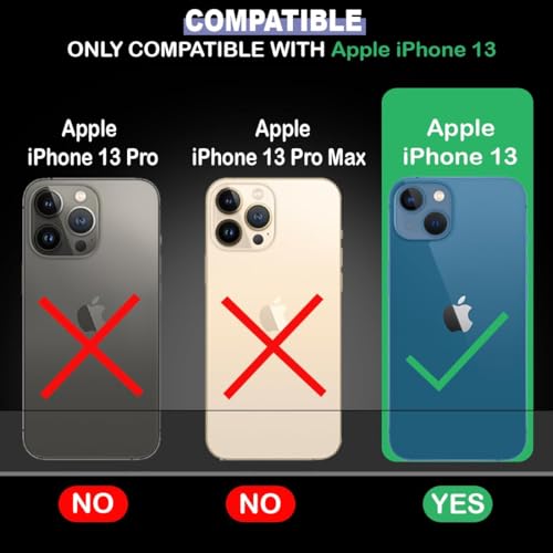 Image of Amazon Brand- Solimo Back Cover for Apple iPhone 13 /14 | Compatible with MagSafe | Magnetic Case with Built-in Magnets | Slim PC & TPU Cover for Apple iPhone 13 /14 (Black)