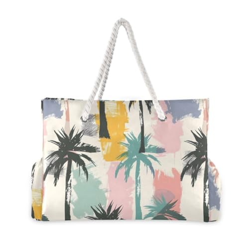 Image of senya Large Beach Bags Totes Swim Canvas Tote Shoulder Bag Water Resistant Bags for Gym Travel Daily