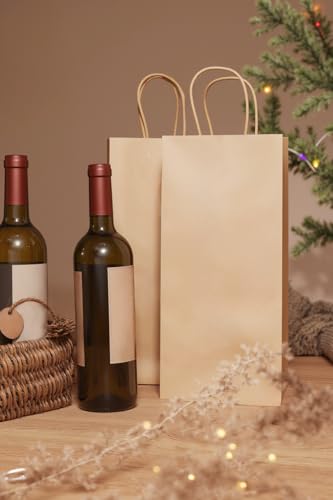 Kraft Paper Wine Gift Bags
