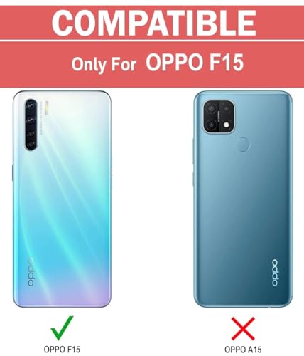 Image of JANAK RAJ Ringstand Armor Bumper Back Case Cover Compatible with Oppo F15 / A91 / Reno 3 | Tough Rugged Shockproof PC+TPU Kickstand 360 Protective Design - Black