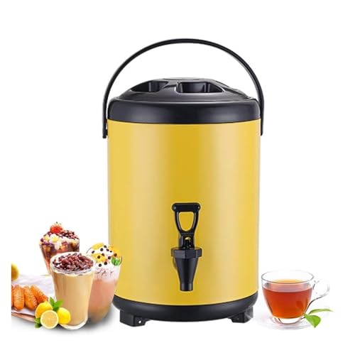 Dispensador de Bebidas Frías y Calientes (6L/8L/10L/12L) - Termo con Grifo Antigoteo, Asa Ergonómico y Cierre Hermético - Para Oficinas, Bares, Eventos y Exteriores