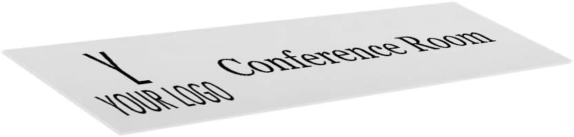 Personalized Office and Desk Name Plates - Aluminum Metal - Multiple Sizes - Silver, Gold or White. Optional Wall or Desk Bracket. (8 X 2")