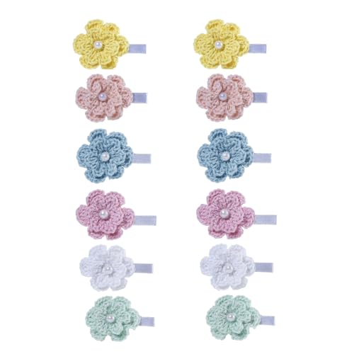 Image of Prapti Handicrafts Crochet Flower Baby Girl Eligater Hair clips Hairpins For Girls Hair Accessories Kids