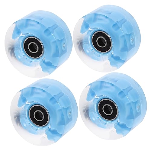 ERINGOGO Fashion Cool Luminous Skate Wheels 4pcs Double-row Roller Skating Wheels for Street Skating