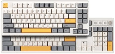 Kisnt KN85 & KN104 Wireless Mechanical Keyboard (Retro Beige)