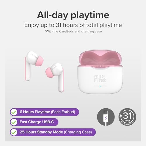 myFirst CareBuds Kids Wireless Earbuds