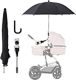 ☂360°-VOLLSTÄNDIGER SCHUTZ: Mit der elastischen Federwelle und den festen Scharnieren können Sie die Position des Babyschirms einfach anpassen, ohne zu brechen. Um dem Baby einen 360°-Vollschutz vor der Sonne zu bieten.