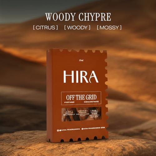 Image of HIRA Off The Grid Pocket Perfume for Man 10 ml | Fresh, Earthy, Citrus & Woody Eau De Parfum | Long Lasting Travel Perfume for Men | Mini Perfumes | Birthday Gift for Men, Boys