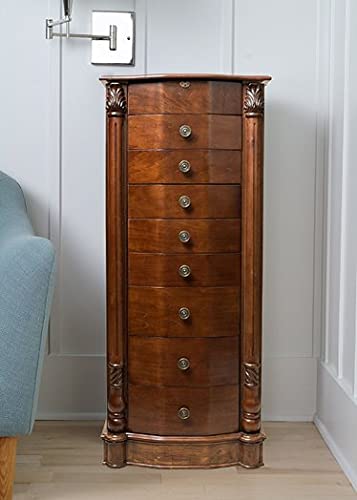 Hives And Honey Florence Walnut Jewery Armoire #TOP14