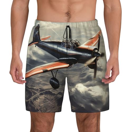 Short de bain homme rétro avion idéal pour vos vacances sous les tropiques