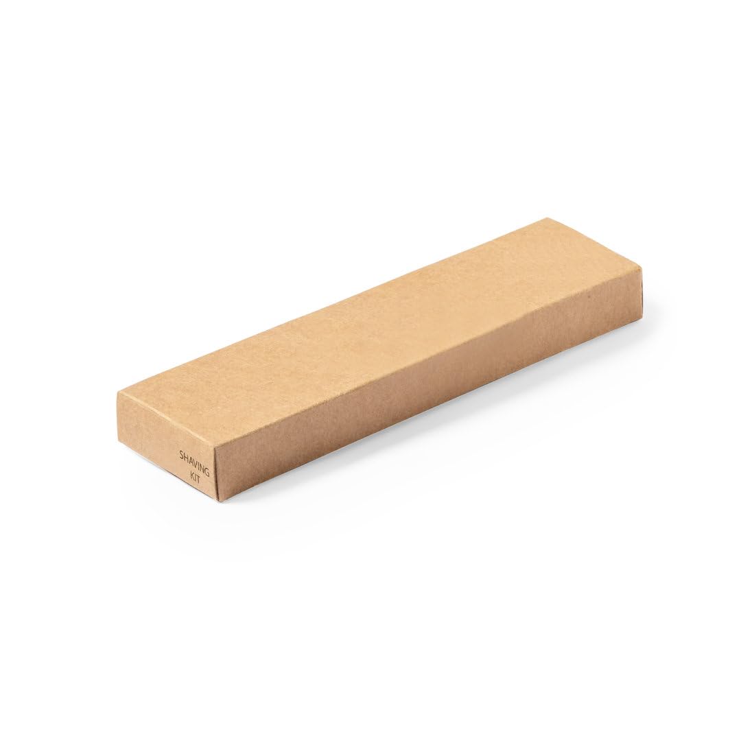 50 Set de Afeitado Ecológico para Hoteles – Maquinilla - Cuchilla de afeitar de Doble Hoja y Gel de Afeitar de 8gr, Clásica – Presentado en Caja Individual Eco