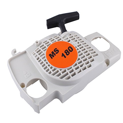 SaferCCTV Rewind Recoil Pull Starter Assembly with Start Handle Replacement for Stihl 017 018 Ms170 Ms180 Chainsaw Replacement Part# 1130 080 2100