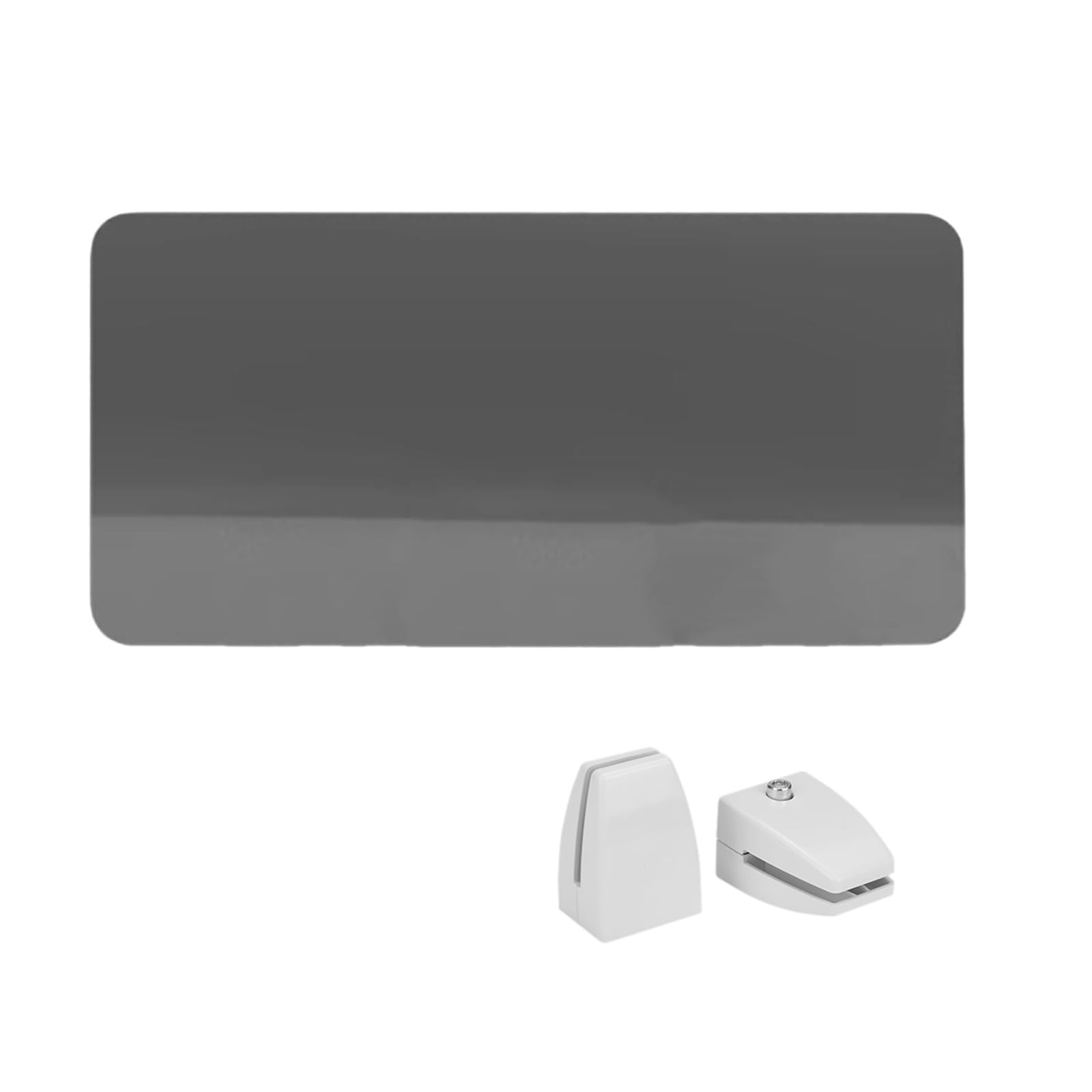 Panel de privacidad acrílico multicolor para escritorio, divisor eeze Guard negro transparente, 60 x 50 cm, 3,5 mm, eficaz para oficinas y uso doméstico