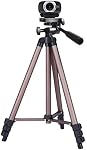 Webcam Tripod,51'' Camera Tripod Stand for Logitech Webcam C922 C930e C930 C920 C615-coffee