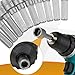 Leriton 23 Pcs Power Nuts Driver Drill Bit Tools Set 1/4'' Driver Hex Shank Keys Metric Socket Wrench Screw Impact Bit Set for Power Tools, Electric Drills Screwdrivers Socket Wrench