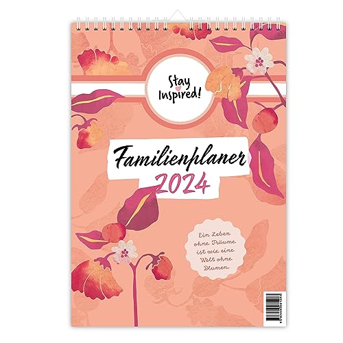 XXL Familienplaner 2024 | Wandkalender mit 5 Spalten für bis zu 5 Personen...