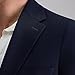 Haggar Men's Travel Stretch Tailored Fit 2-Button Side Vent Solid Blazer, Midnight, 42 Short