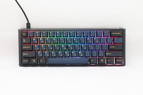Ducky One 3 Mini Pro Nazca Line 8K 60% Mechanical Keyboard: Quack Mechanics Dampening Hot-Swappable Cherry MX2A Silent Red Switches High-Density PBT Tripleshot Keycaps RGB US Nazca Line