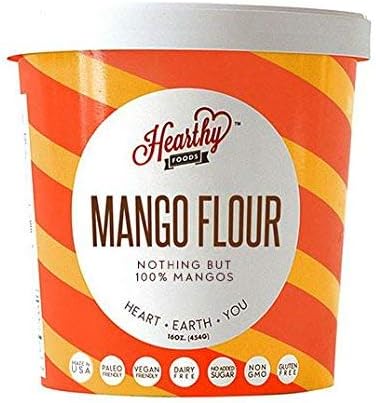 Hearthy Foods Delicious Mango Flour, Gluten Free, Non-GMO, Sixteen Ounces
