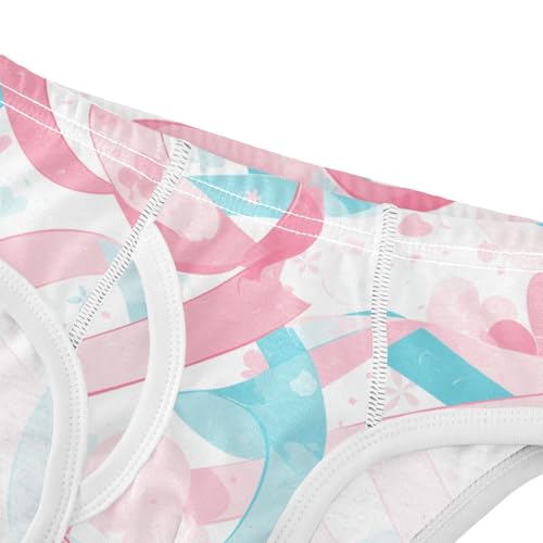 KLL Teal Ribbon Painted Ovarian Little Boys Cotton Briefs Cute Children Undies4