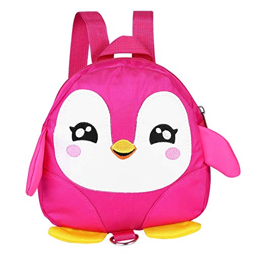 Coleira de segurança infantil, pinguim de desenho fofo para bebês, bolsa escolar infantil antiperda