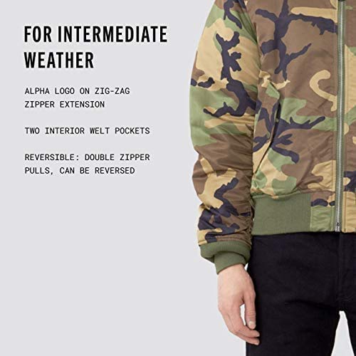 Image of Alpha Industries MA-1 Slim Fit Bomber Flight Jacket - Fighter Pilot Flight Jacket