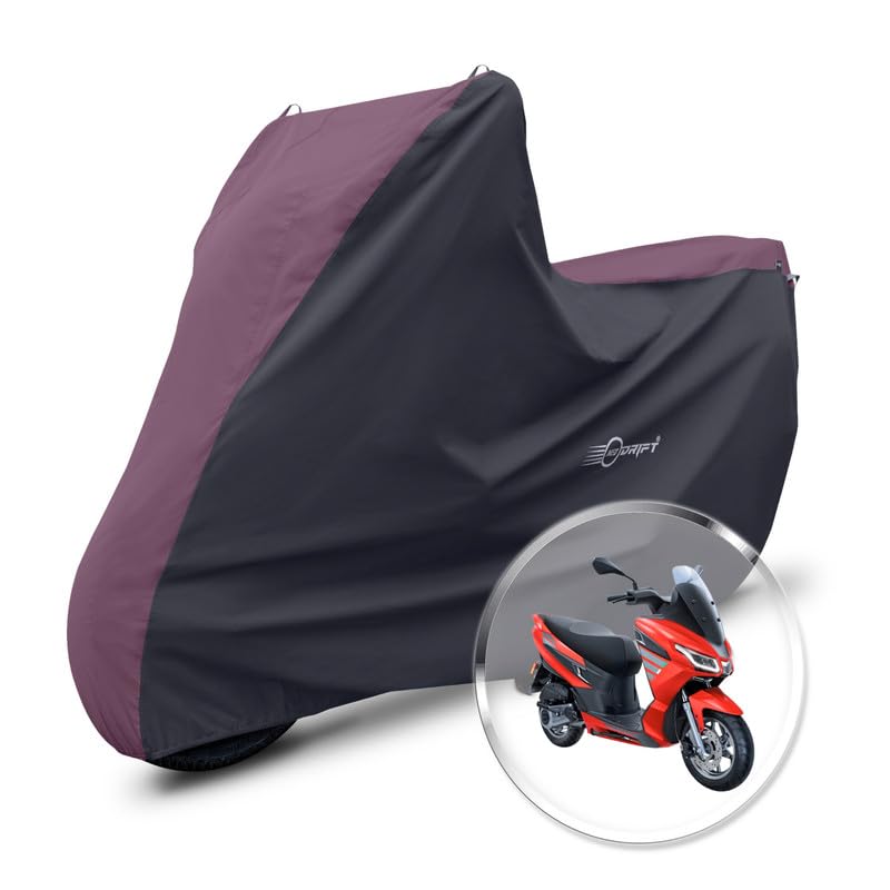 Neodrift 'SuperMax' Bike Cover Suitable for Aprilia SXR 160 (All-Weather Motorcycle Protection, Water & UV Resistant, Dustproof, Windproof) (Colour: Maroon - Black)